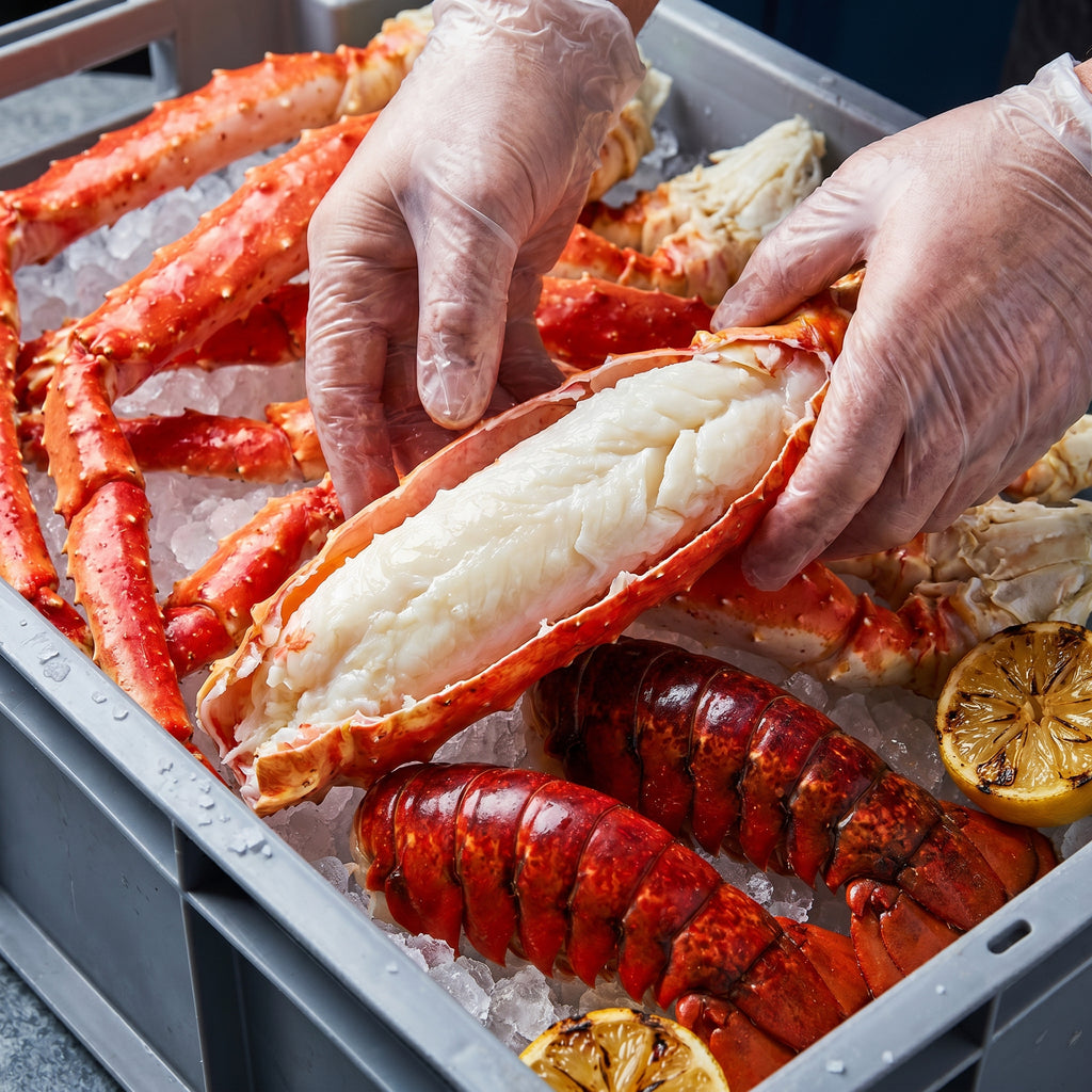 All-Meat Seafood Leg Crates | Huge Savings Buy 2 Receive 1 Free