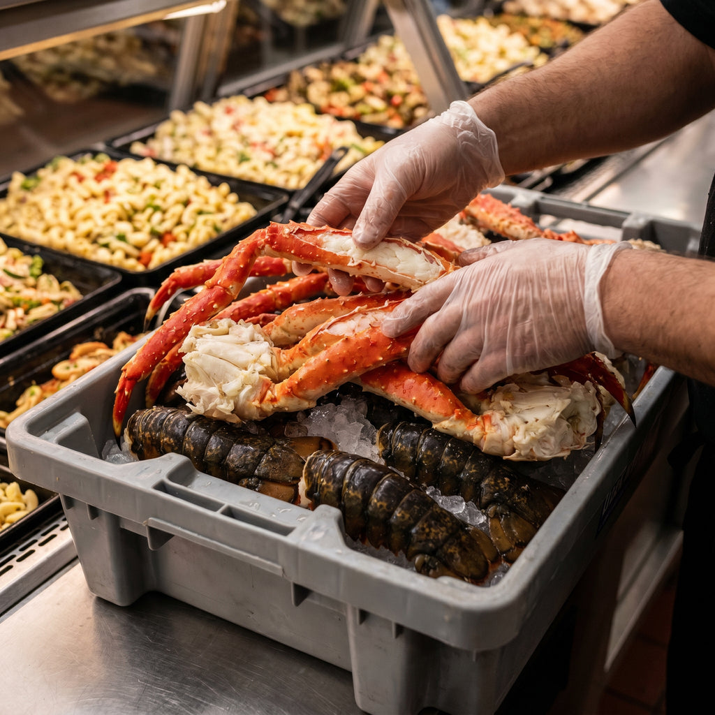 All-Meat Seafood Leg Crates | Huge Savings Buy 2 Receive 1 Free